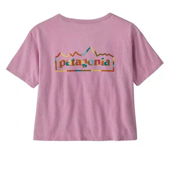 Patagonia Women's M Medium Unity Fitz Easy-Cut Responsibili-Tee T-Shirt Pink NWT - Picture 7 of 10